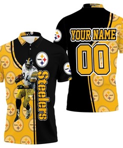 Nfl Jerome Bettis Pittsburgh Steelers Player No 36 Personalized Polo Shirt