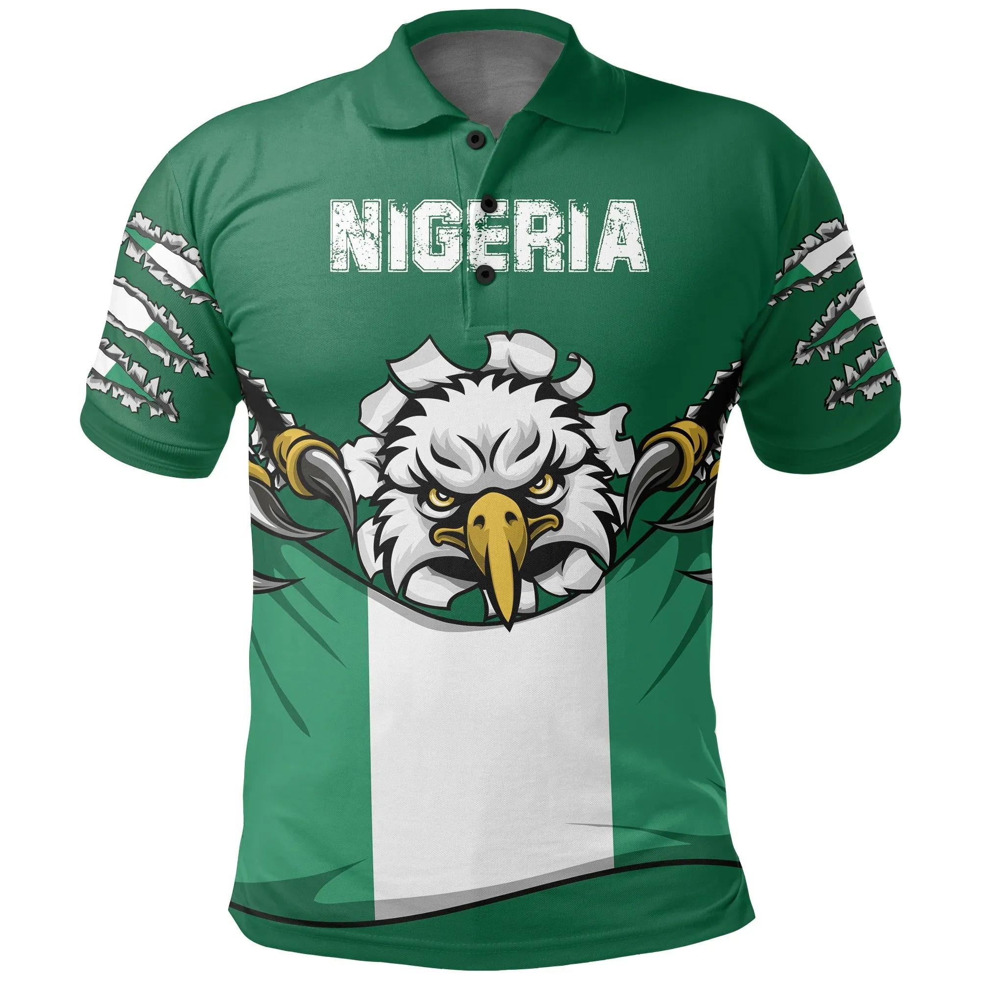 Afro Basketball Custom Nigeria Polo Shirt Come On Tigers LT14