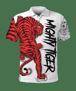 Night Tiger Polo 3D All Over Printed Shirt Gift For Men And Women