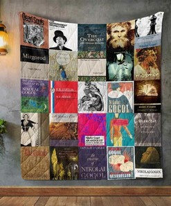 Nikolai Gogol Books Blanket Quilted Bedding Set - Personalized for Home Decor, Gifts for Family