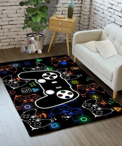 Non-Slip Game Controller Gamepad Carpets 3D Printed Pattern - Game Area Rug Doormats