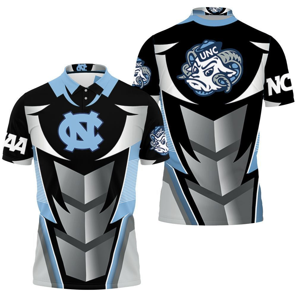 North Carolina Tar Heels Football Team All Over 3D Polo Shirt