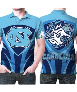 North Carolina Tar Heels Logo Ncaa Best Team 3D Printed Gift For North Carolina Tar Heels Fan Polo