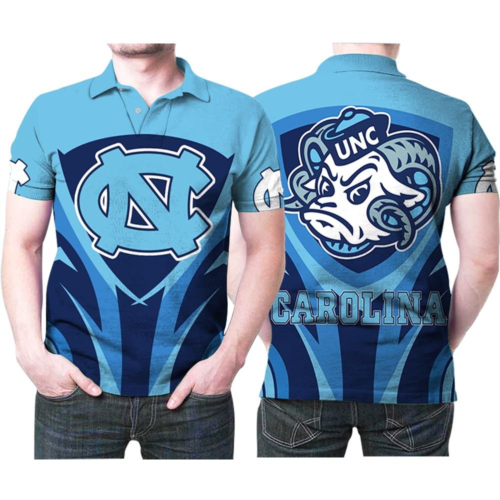 North Carolina Tar Heels Logo Ncaa Best Team 3D Printed Gift For North Carolina Tar Heels Fan Polo