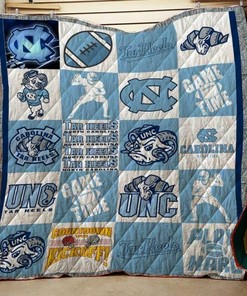 North Carolina Tar Heels Quilt Bedding Set Blanket - Suitable for Picnic and Family Gifts