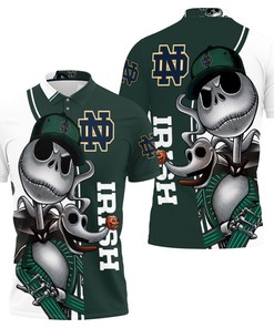 Notre Dame Fighting Irish Jack Skellington And Zero Polo