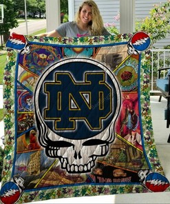 Notre Dame Fighting Irish Quilt Bedding Set Blanket Bedroom Decor
