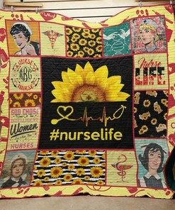 Nurse Life God Chose Some Of The Intelligent Women Quilt Bedding Set Blanket Gift For Nurse