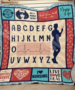 Nurse Quilt Bedding Set Blanket for Bedroom Decor and Family Gifts
