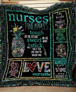 Nurse Quote Blanket Quilt Bedding Set - Personalized Bedroom Decor for Home Decoration and Gifts for Family