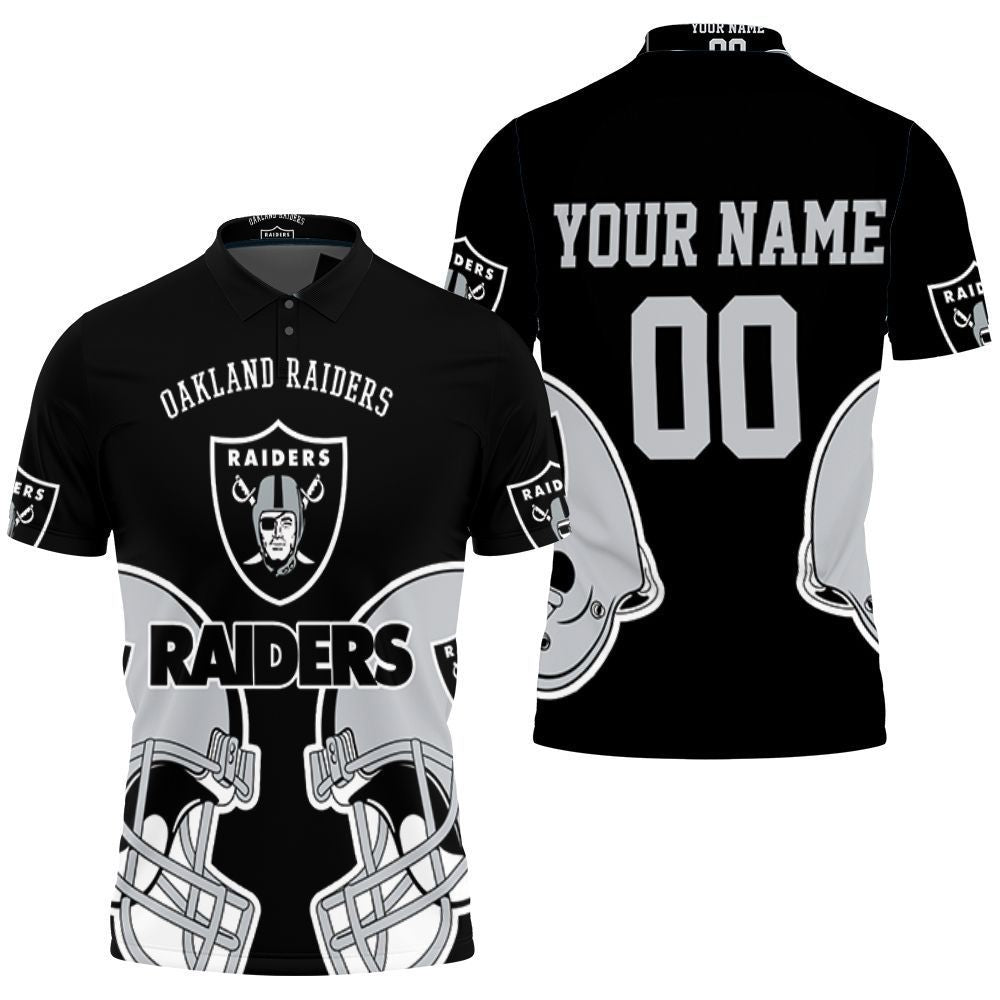 Oakland Raiders Fans 3D Personalized Polo Shirt