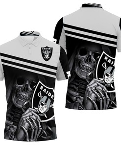 Oakland Raiders Skull Maiden Fan 3D Polo Shirt