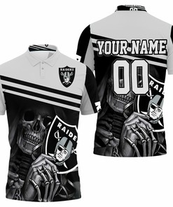 Oakland Raiders Skull Maiden Fans Personalized Polo Shirt