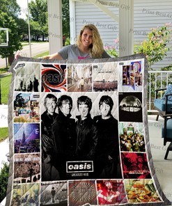 Oasis Albums Cover Personalized Quilt Bedding Set, Perfect for Bedroom Decor and Family Gifts