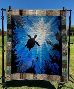 Ocean Personalized Quilt Bedding Set for Home Decoration and Family Gift Ideas