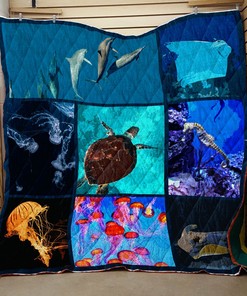 Ocean Quilt Bedding Set Bedroom Decor Gifts for Family