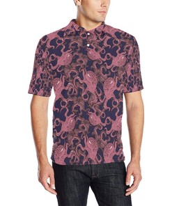 Octopus Pattern Print Design Men Polo Shirt Gift, 3D Polo Shirt