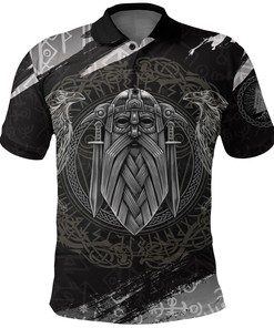 Odin God Of Asgard Viking Polo Shirt