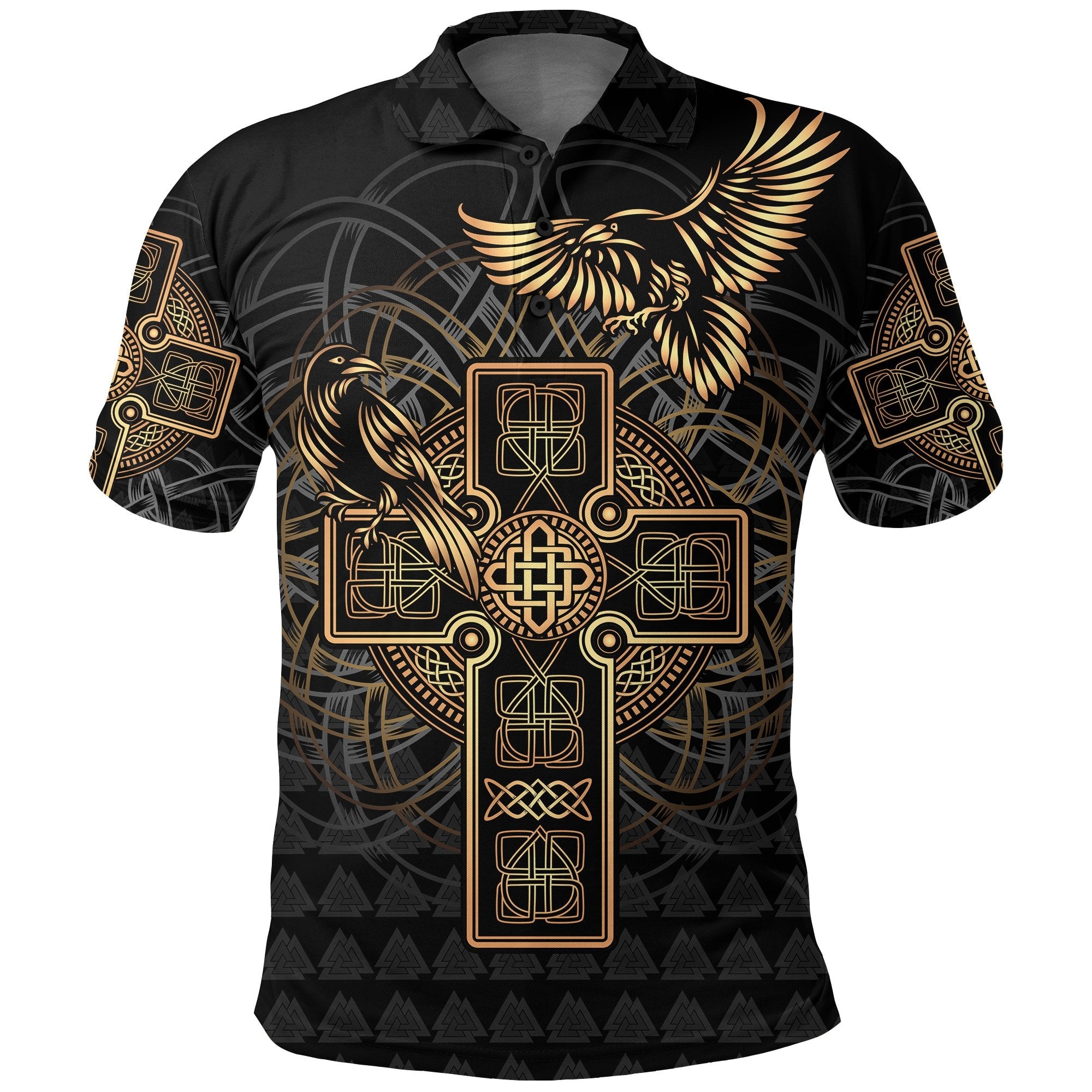 Crawford Clan Polo Shirt Viking Wolf main image 0