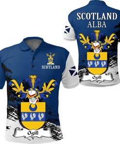 Ogill Scottish Family Crest Scotland Special Polo Shirt - Golf Shirt
