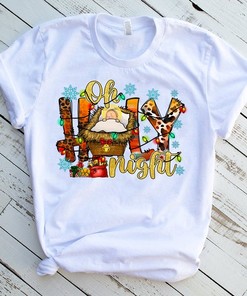 Oh Holy Night Christmas T-Shirt - Merry Christmas Sublimation Tee