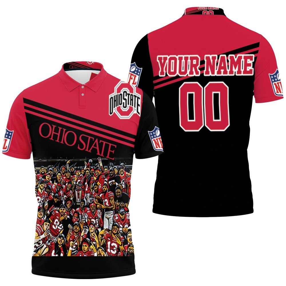 Ohio State Buckeyes All Players Champions Personalized Polo