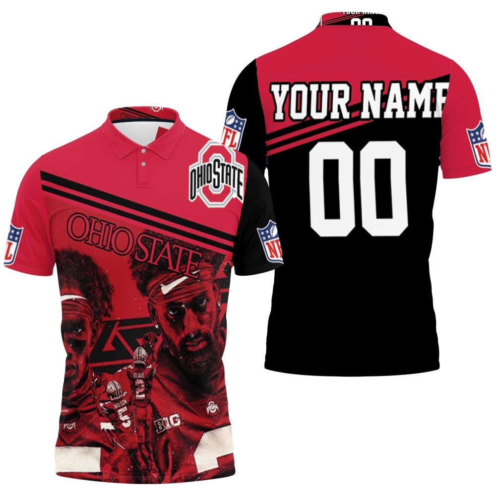 Ohio State Buckeyes Garret Wilson No. 5 Ncaa Champions Personalized Polo