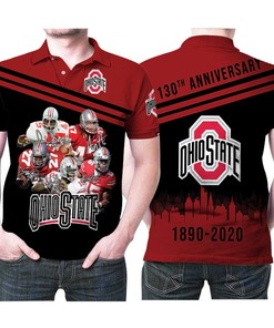 Ohio State Buckeyes Legend Players Signed 130Th Anniversary 1890 2020 3D Printed Gift For Buckeyes Fan Polo