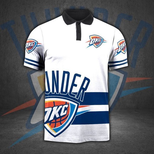 Oklahoma City Thunder 3D Polo Shirt