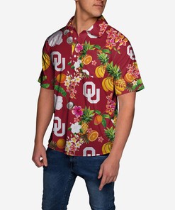 Oklahoma Sooners Fruit Flair Short Sleeve Polo