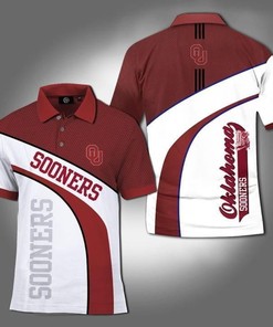 Oklahoma Sooners Ncaa 3D Polo Shirt