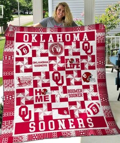 Oklahoma Sooners Quilt Bedding Set Blanket Limited Quilt Bedding Set Blanket