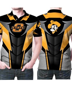 Oklahoma State Cowboys Football Team Ncaa Logo 3D Printed Gift For Oklahoma State Cowboys Fan Polo