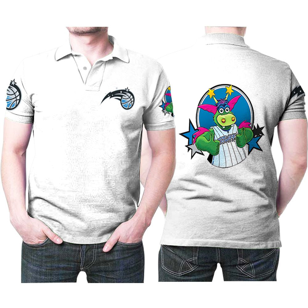 Orlando Magic Basketball Classic Mascot Logo Gift For Magic Fans White Polo shirt