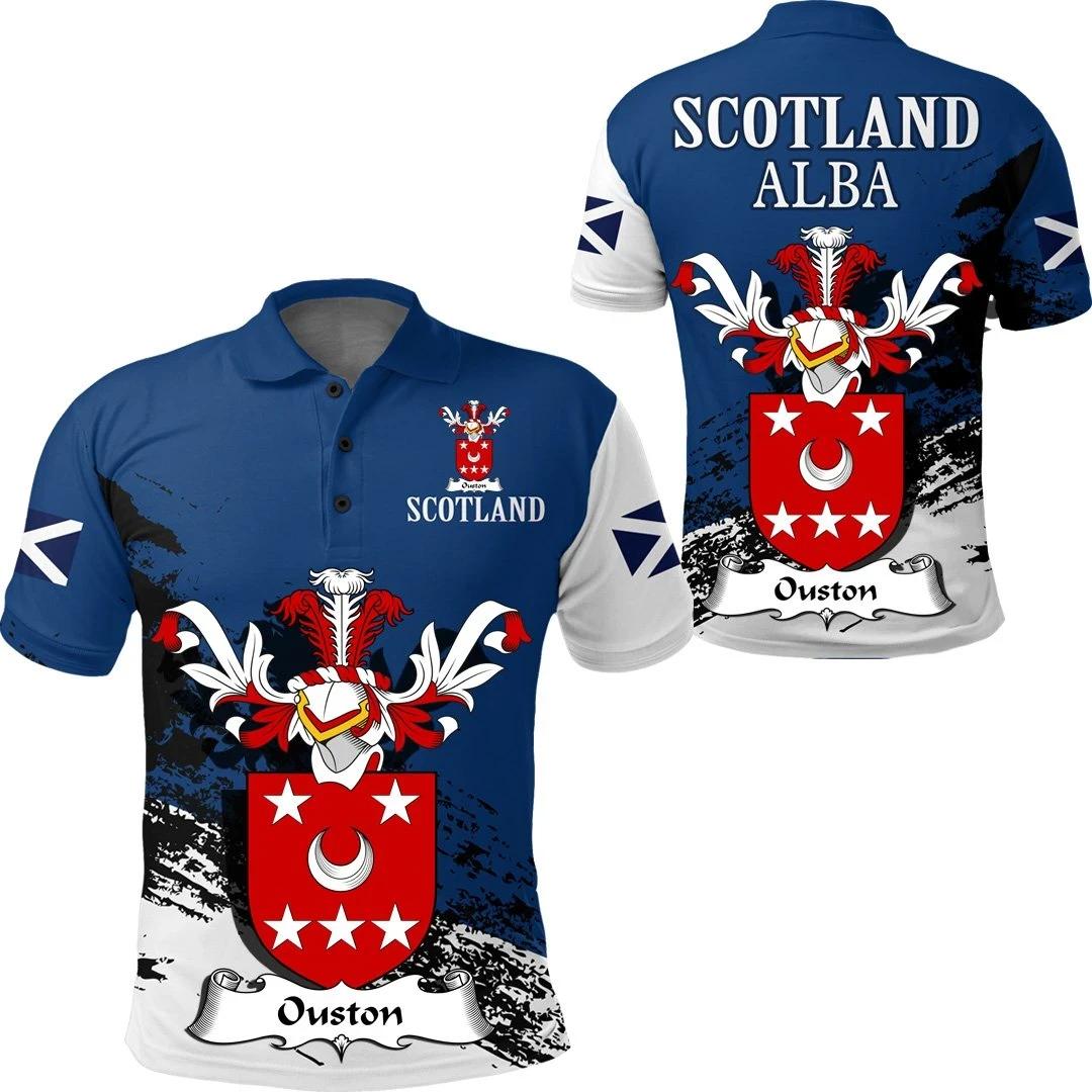 Ouston Scottish Family Crest Scotland Special Polo Shirt - Golf Shirt