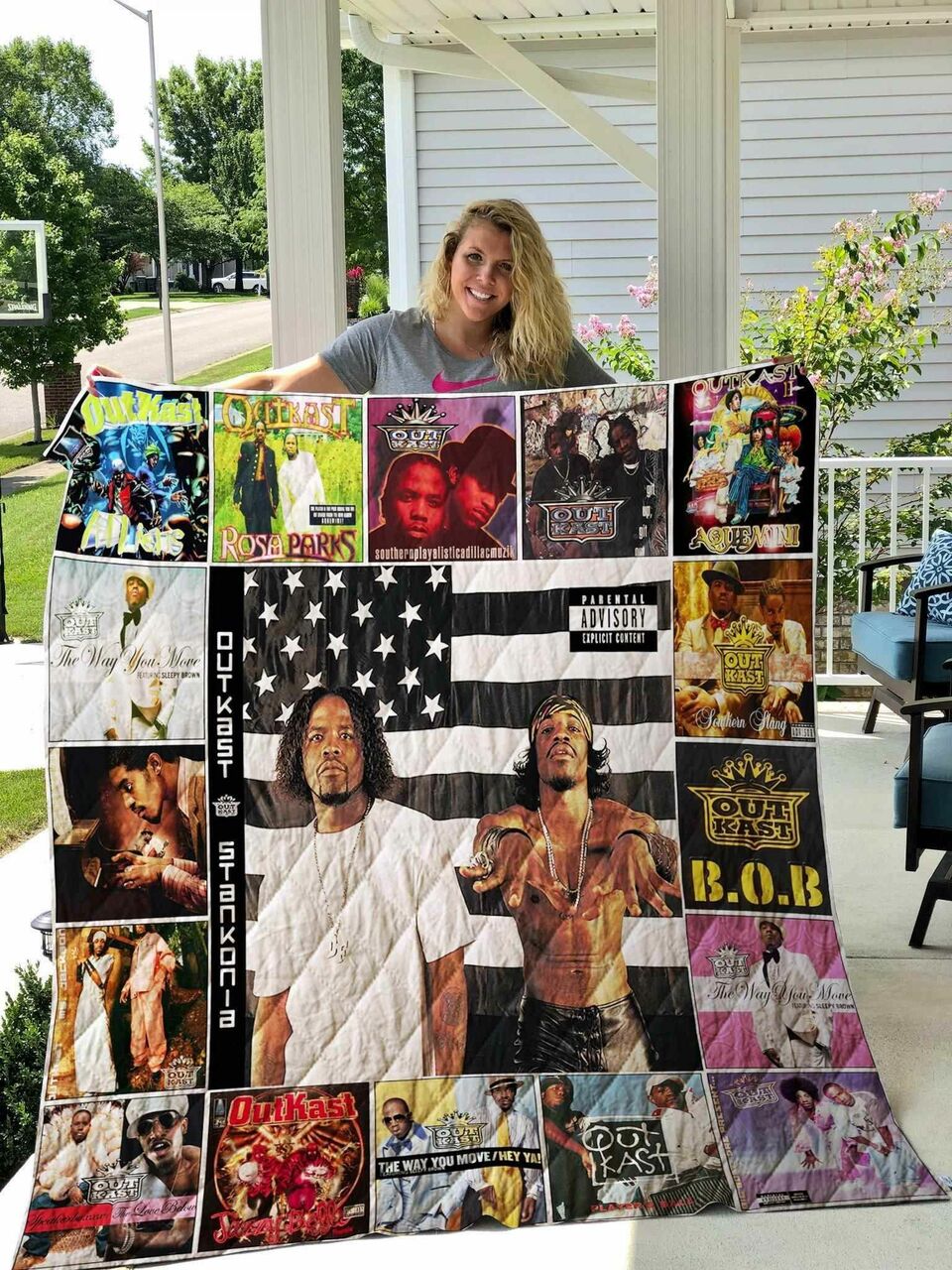 Outkast Blanket Quilt Bedding Set with Name Personalization