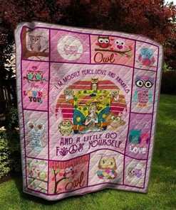 Owl And Yoga Girl Quilt Blanket Bedding Set for Home Decoration, Suitable for Bedroom Decor and Family Gifts