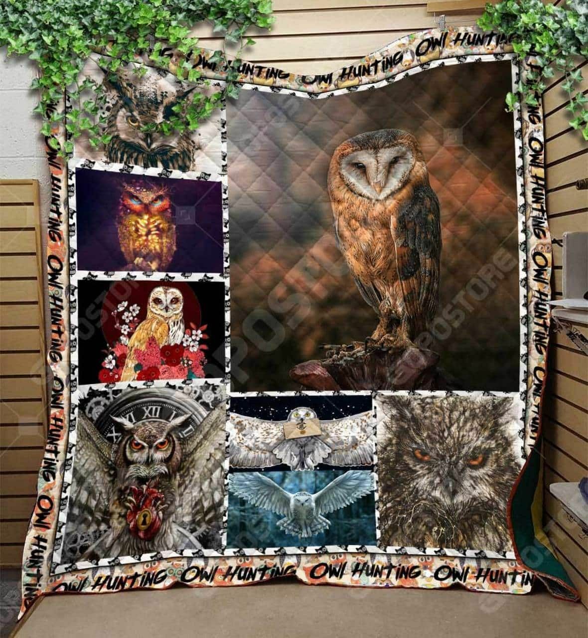 Owl Back Off Me Quilt Bedding Set Blanket Personalized for Home Decoration and Family Gifts