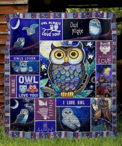 Owl Bedding Set with Personalized Name or Message, Perfect Gift for Loved Ones