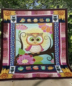 Owl D010773 Quilt Bedding Set Blanket - Personalized Bedroom Decor for Home Decoration and Gifts for Family