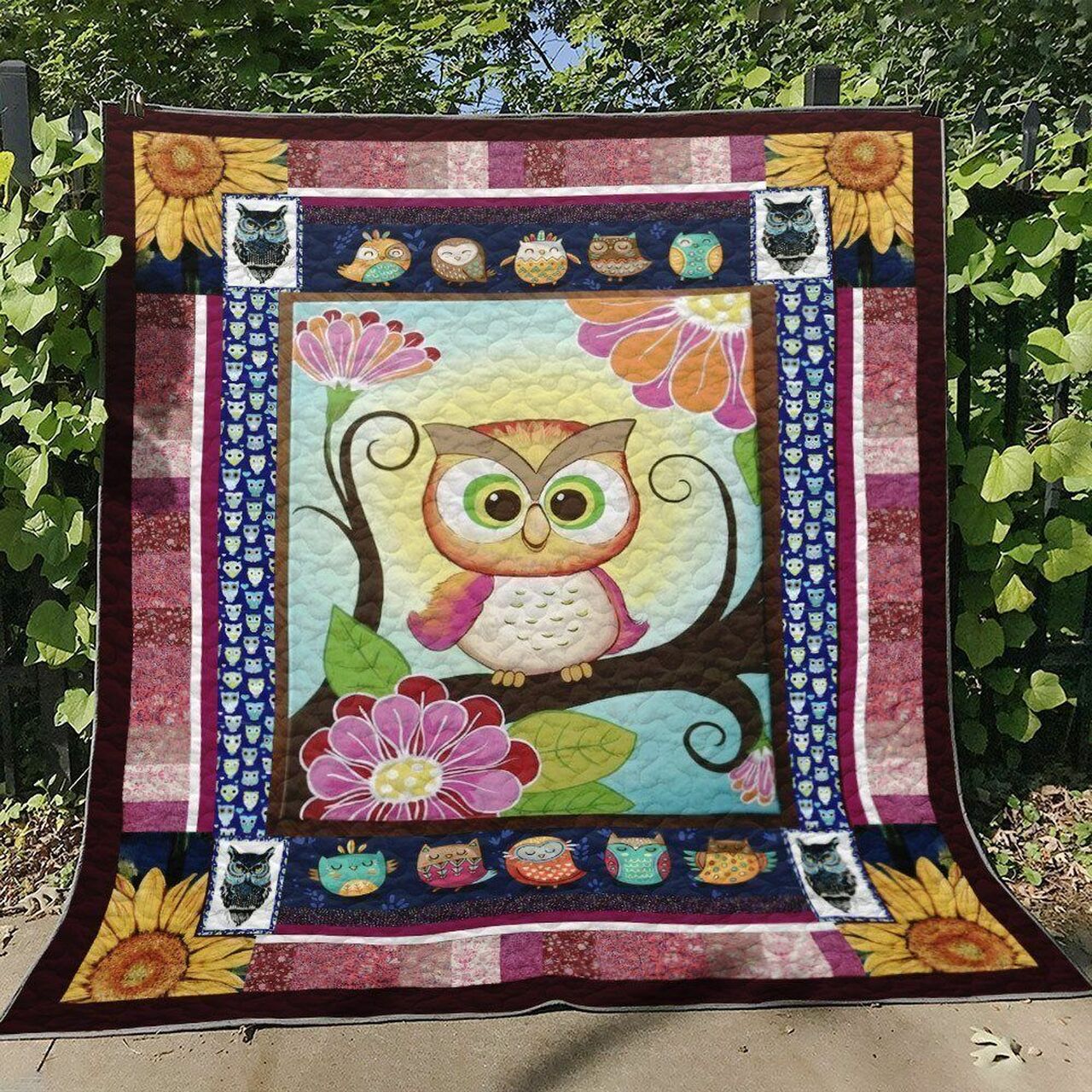Owl D010773 Quilt Bedding Set Blanket - Personalized Bedroom Decor for Home Decoration and Gifts for Family