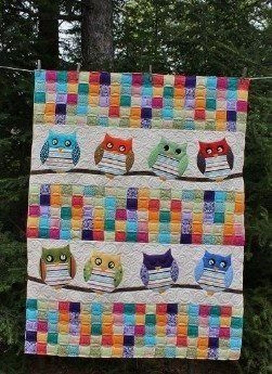 Owl Quilt Blanket Bedding Set Bedroom Decor, Gifts for Family