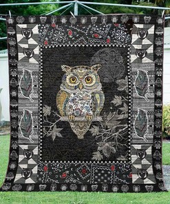 Owl The Story CLT130634 Personalized Quilt Bedding Set Blanket- Great for Bedroom Decor and Family Gifts