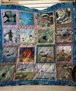 Paratrooper Is The Best Personalized Quilt Bed Set Blanket- Great for Bedroom Decor and Family Gifts