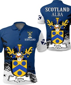 Pardy Scottish Family Crest Scotland Special Polo Shirt - Golf Shirt