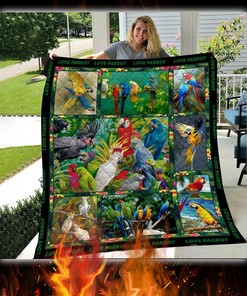 Parrot Best Friend For Life Quilt Bedding Set for Home Decoration and Family Gifts, Great for Animal Lovers