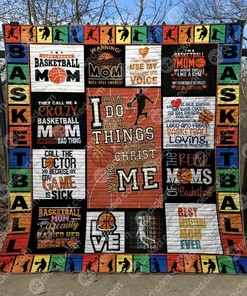 Passionate Basketball Mom Quilt Bedding Set Blanket - Ideal for Home Decoration and Gift Giving