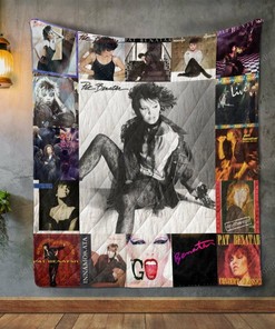 Pat Benatar Album Covers Personalized Quilt Bedding Set - Great for Bedroom Decoration and Family Gifts
