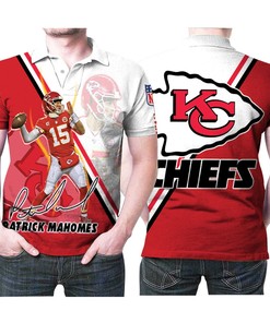 Patrick Mahomes Kansas City Chiefs 15 Legend Signed 3D Printed Gift For Patrick Mahomes Fan Polo Shirt