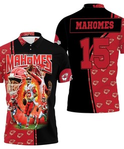 Patrick Manohomes 15 Kansas City Chiefs Super Bowl 2021 Afc West Division Champions 3D Polo Shirt